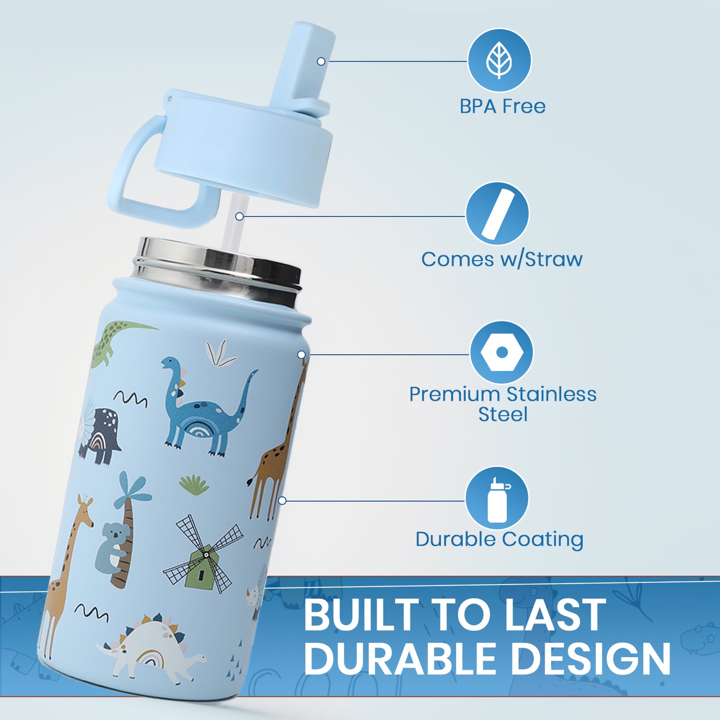 Kids Water Bottle 14 oz