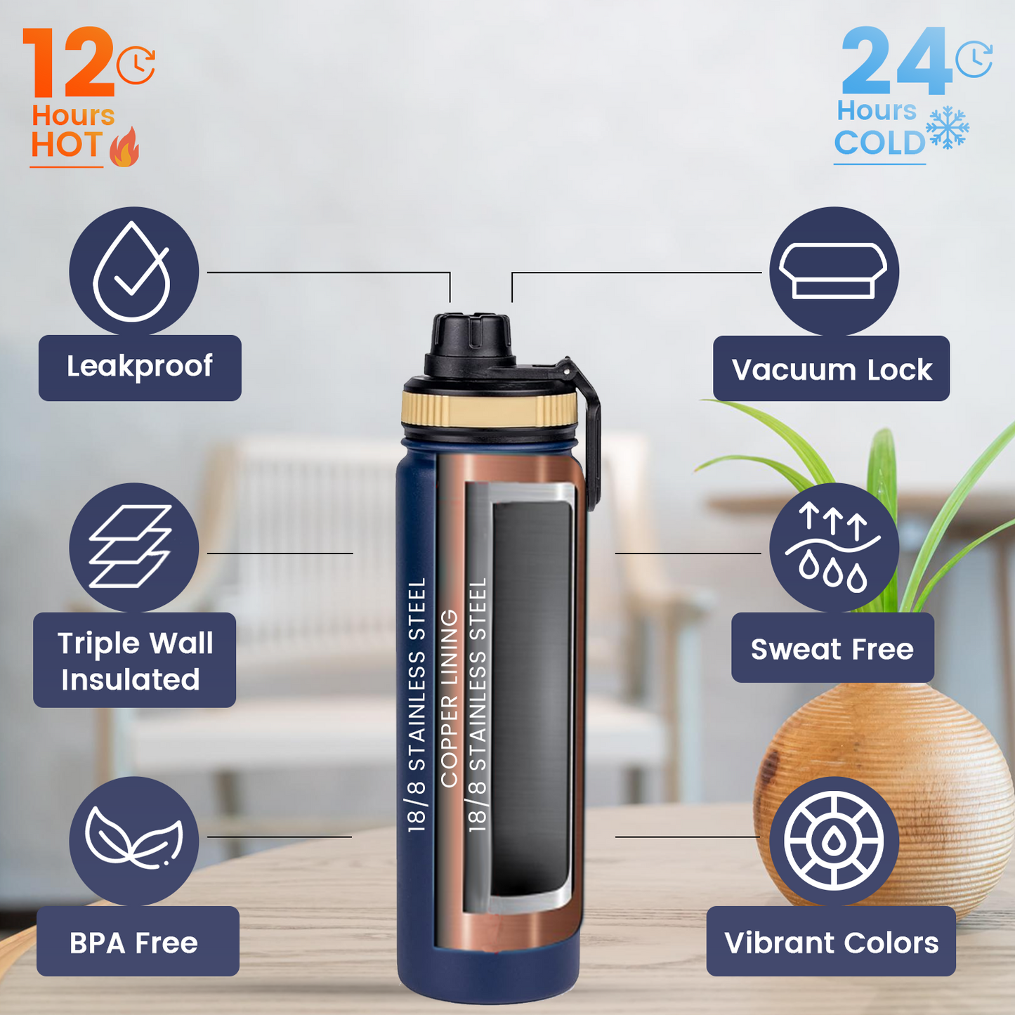 Midnight Blue - 22 oz