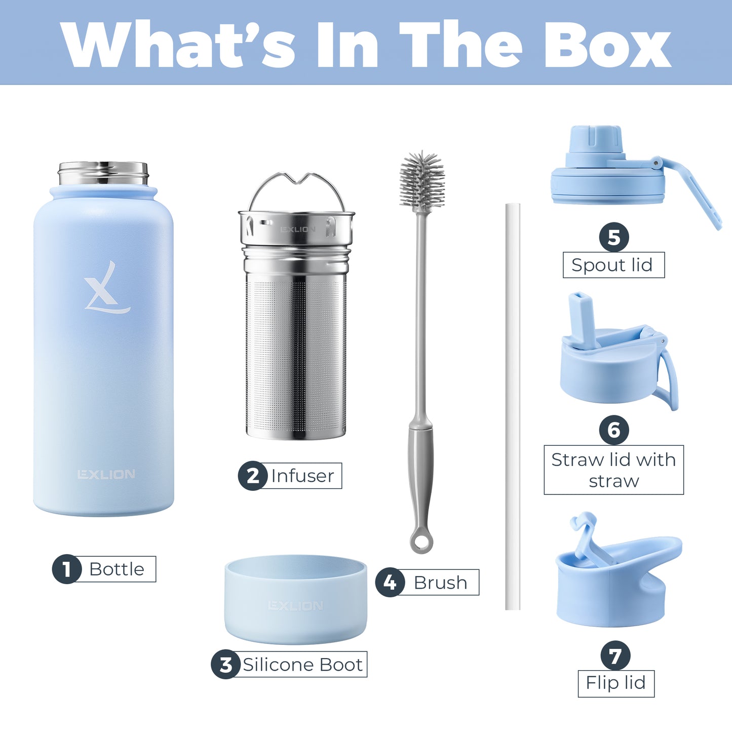{ Sunset - 32 oz ; Day & Night - 32 oz ; Sky - 22 oz ; Candy - 32 oz ; Marble - 22 oz}